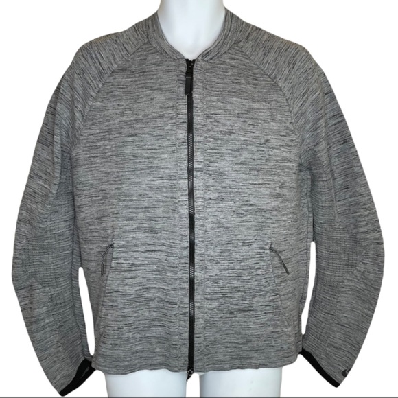 Nike Other - Nike Tech Pack Knit Bomber Jacket Gray Zip M